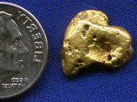 first gold nuggett detecting